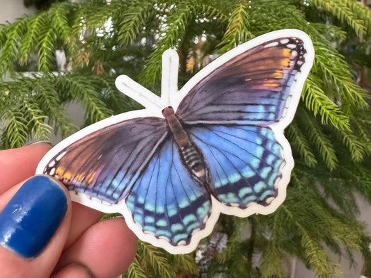 Red Spotted Butterfly Sticker
