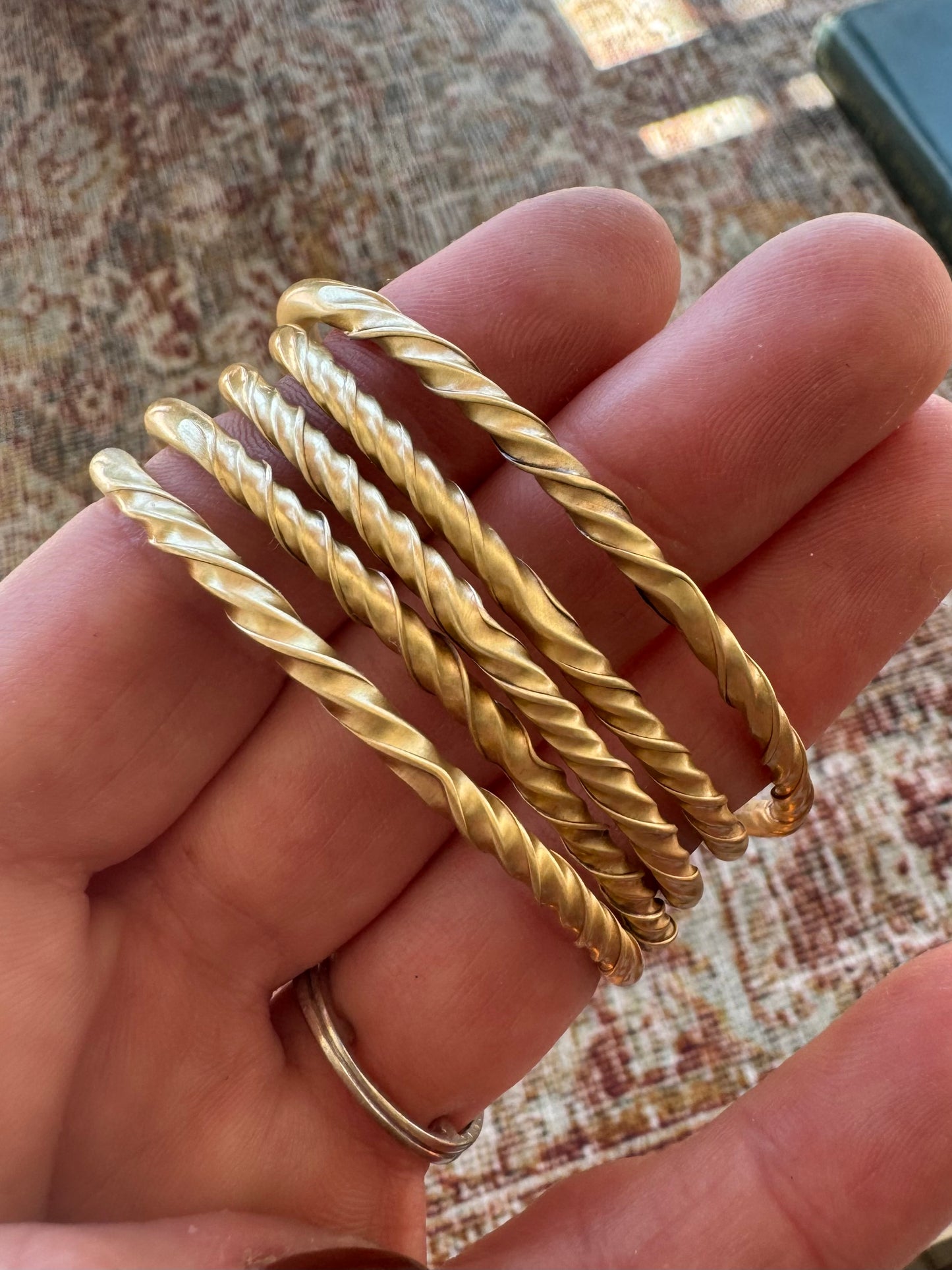 Twisted Brass Cuff