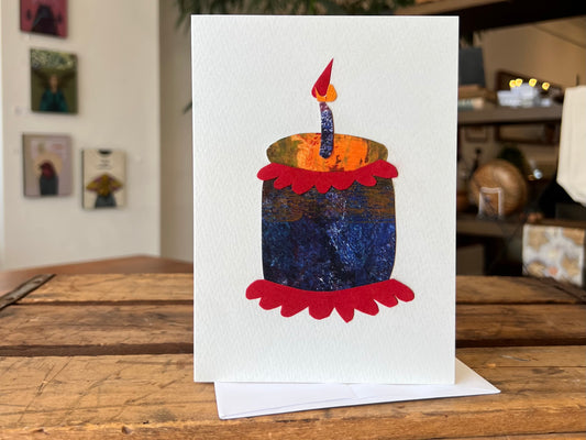Red Icing Birthday Greeting Card