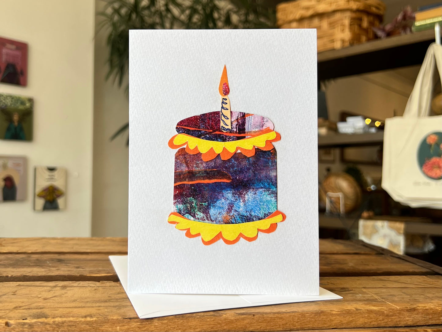 Yellow Icing Birthday Greeting Card