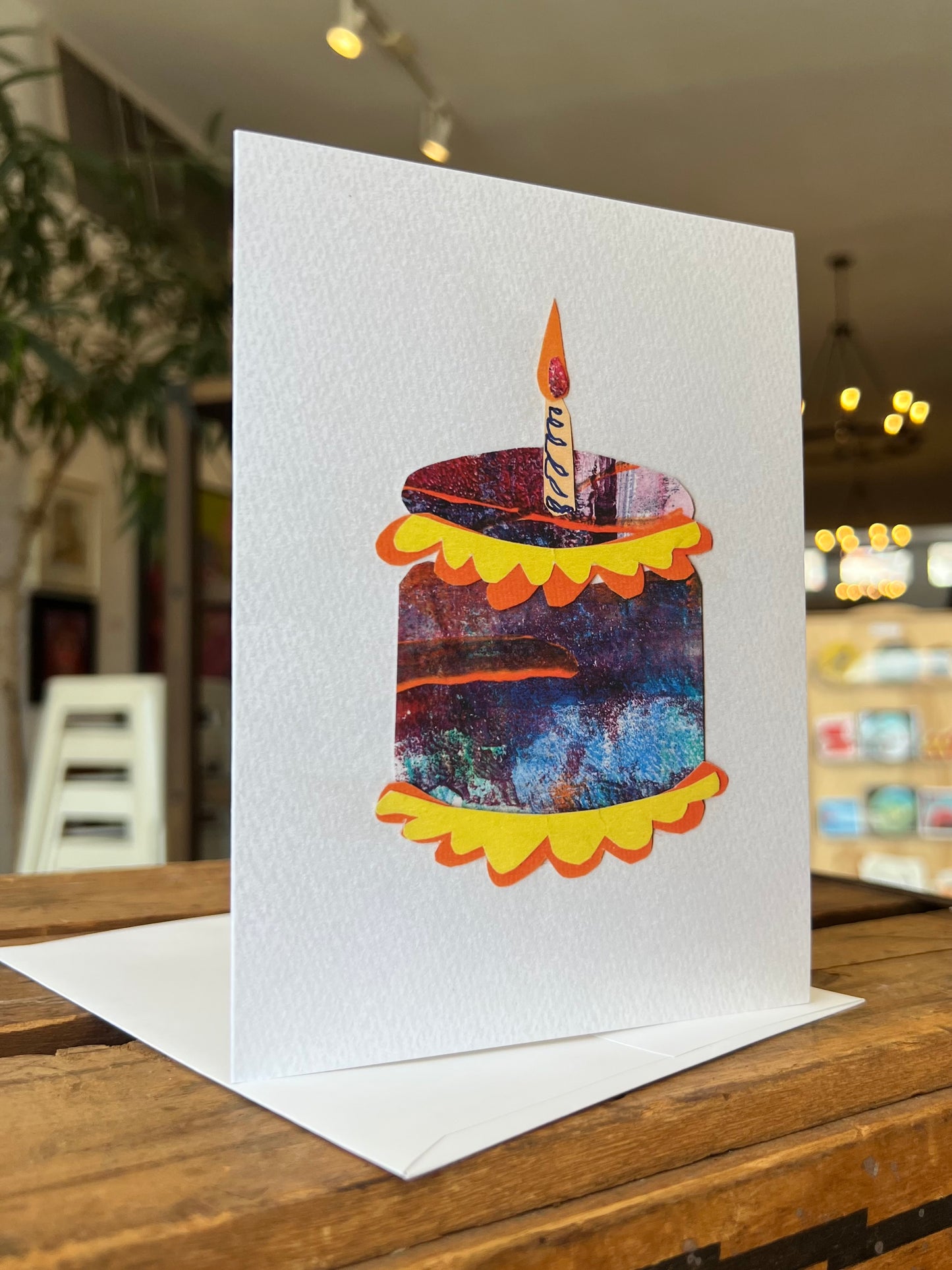 Yellow Icing Birthday Greeting Card