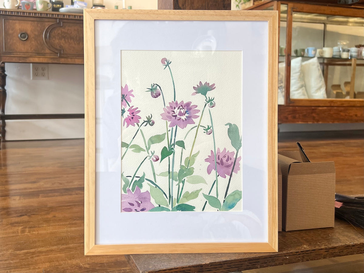 "Crème de Cassis Dahlias" - Original Work