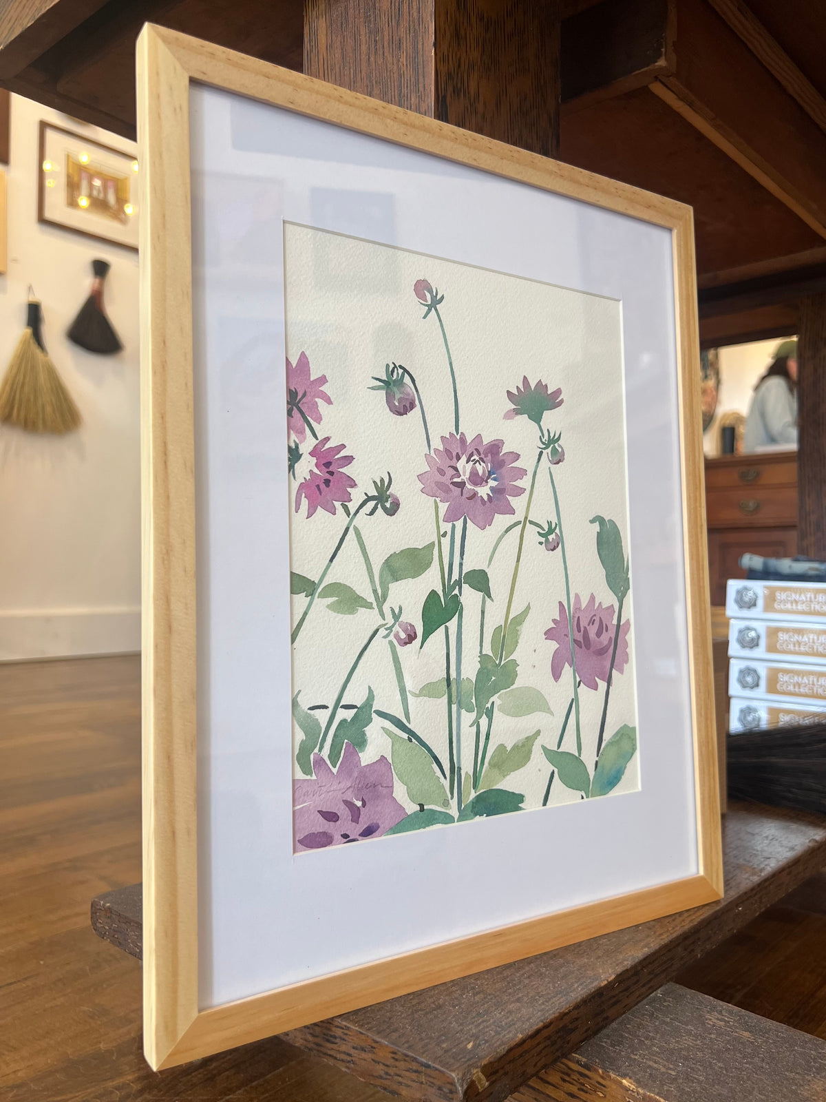 "Crème de Cassis Dahlias" - Original Work