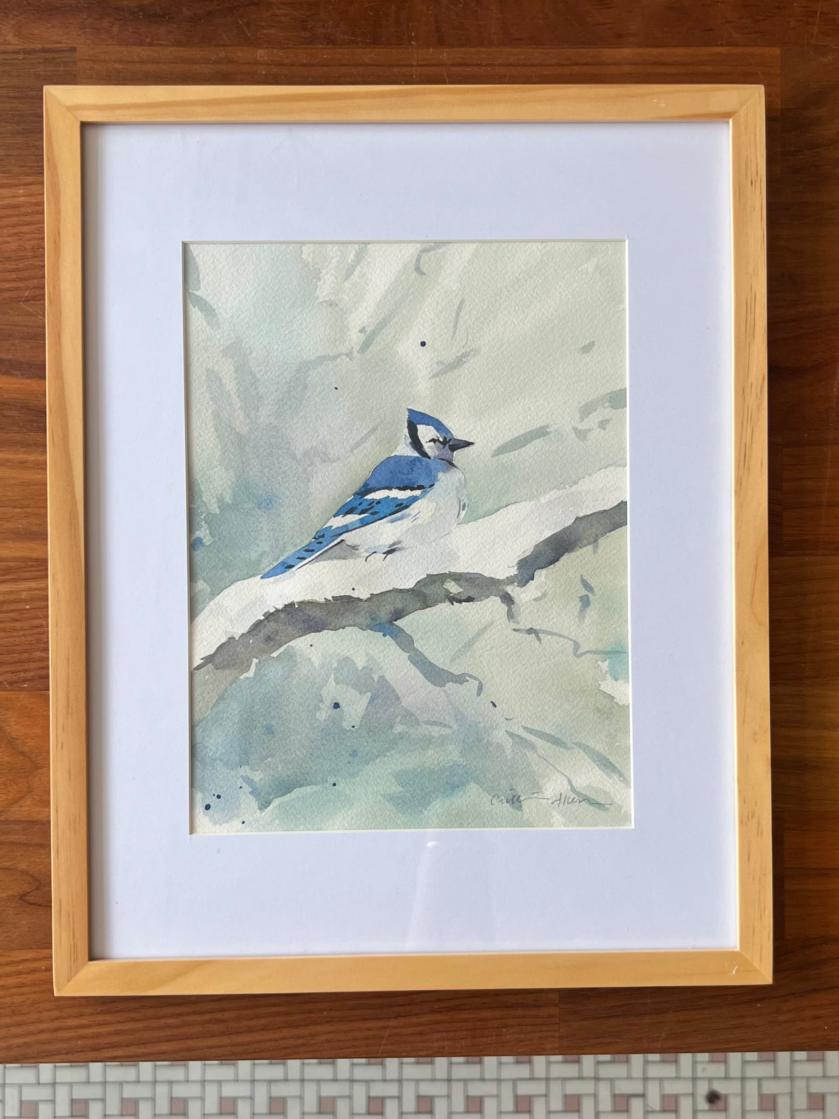 "Winter Blue Jay" - Original Work