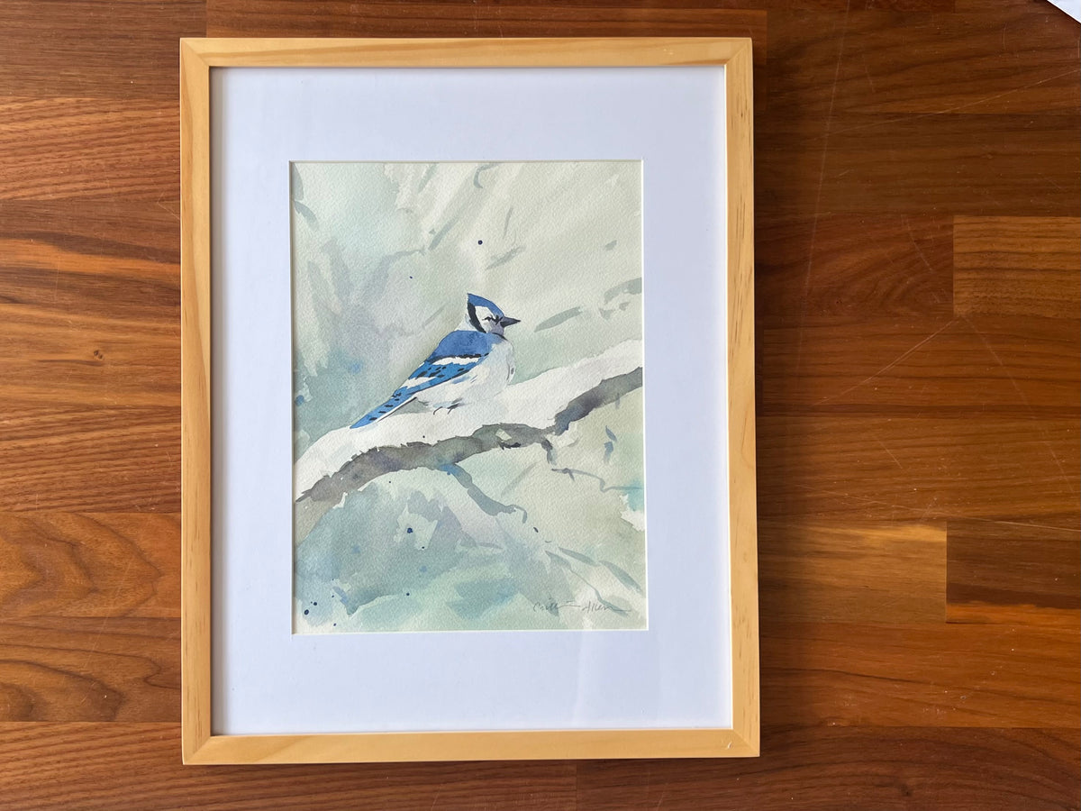 "Winter Blue Jay" - Original Work