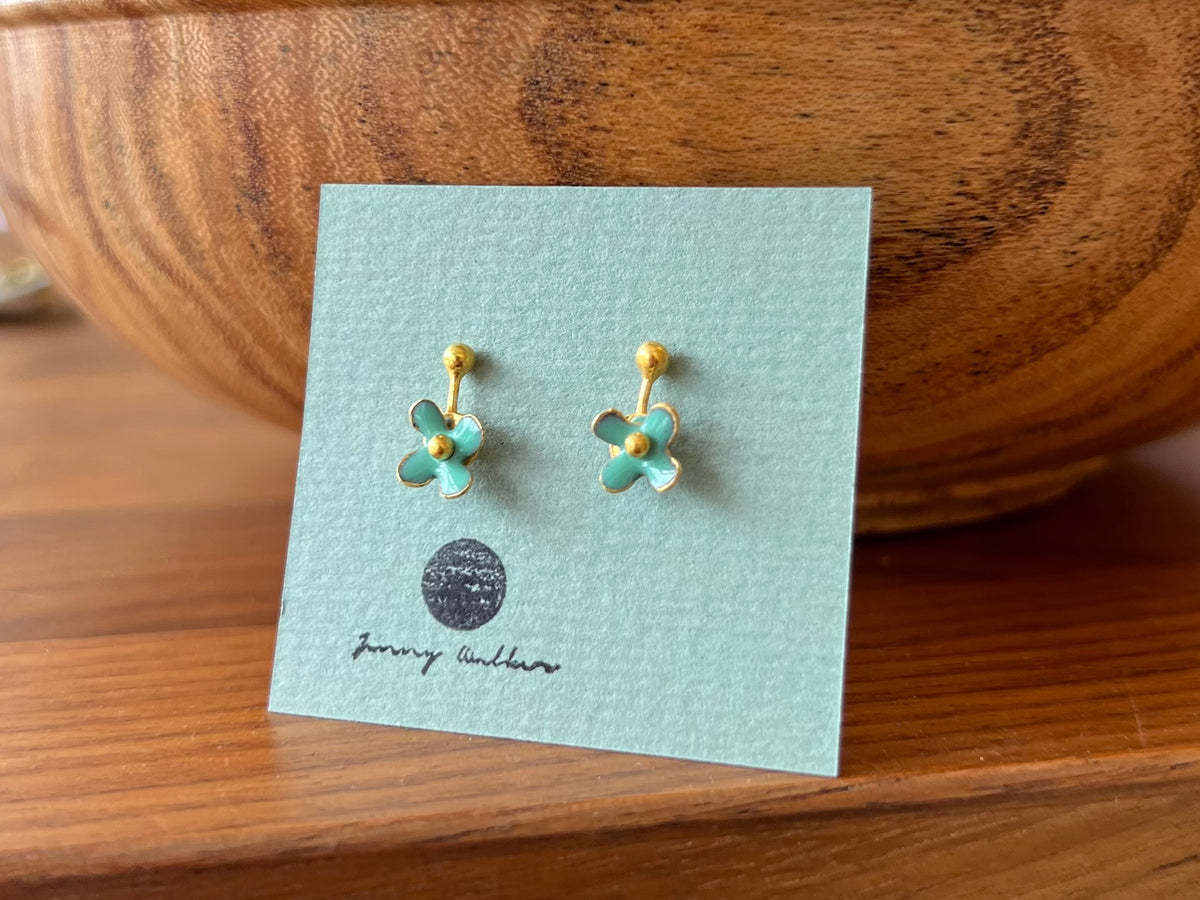 Rivet Stud Earrings - Turquoise