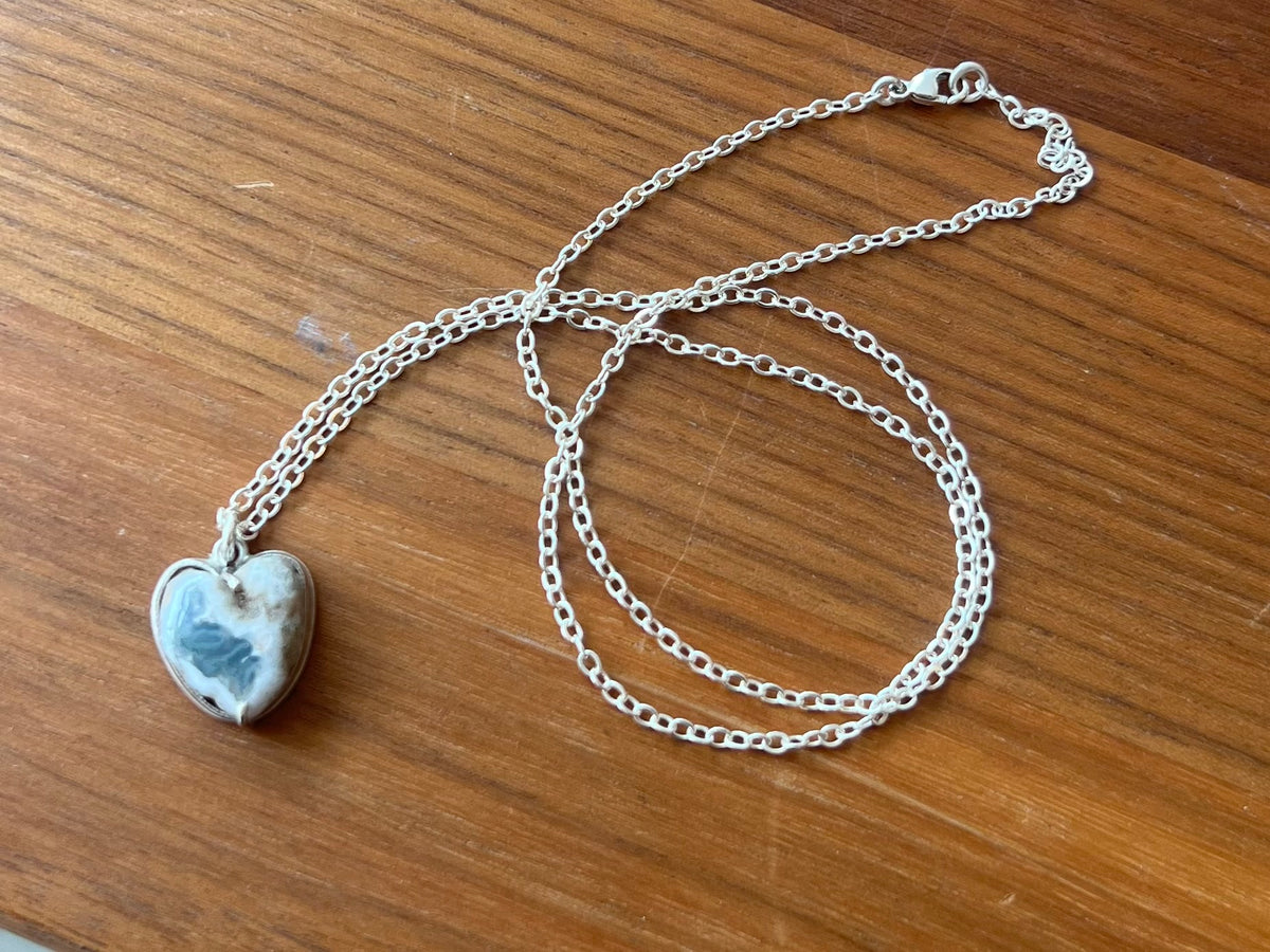 Stalactite and Silver Necklace