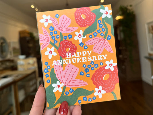 Happy Anniversary Floral Card