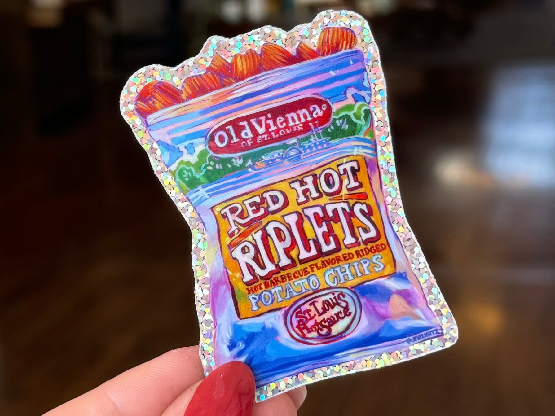 Red Hot Riplet Sticker – Union Studio