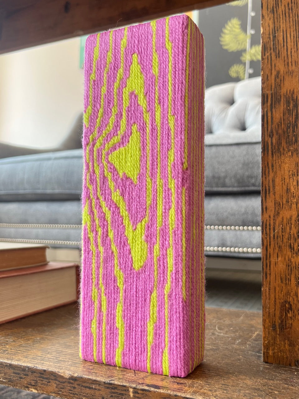Block Print - Neon Green & Purple 2
