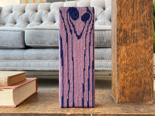 Block Print - Navy & Mauve