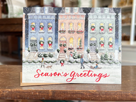 Winter Walk Card - Season's Greetings