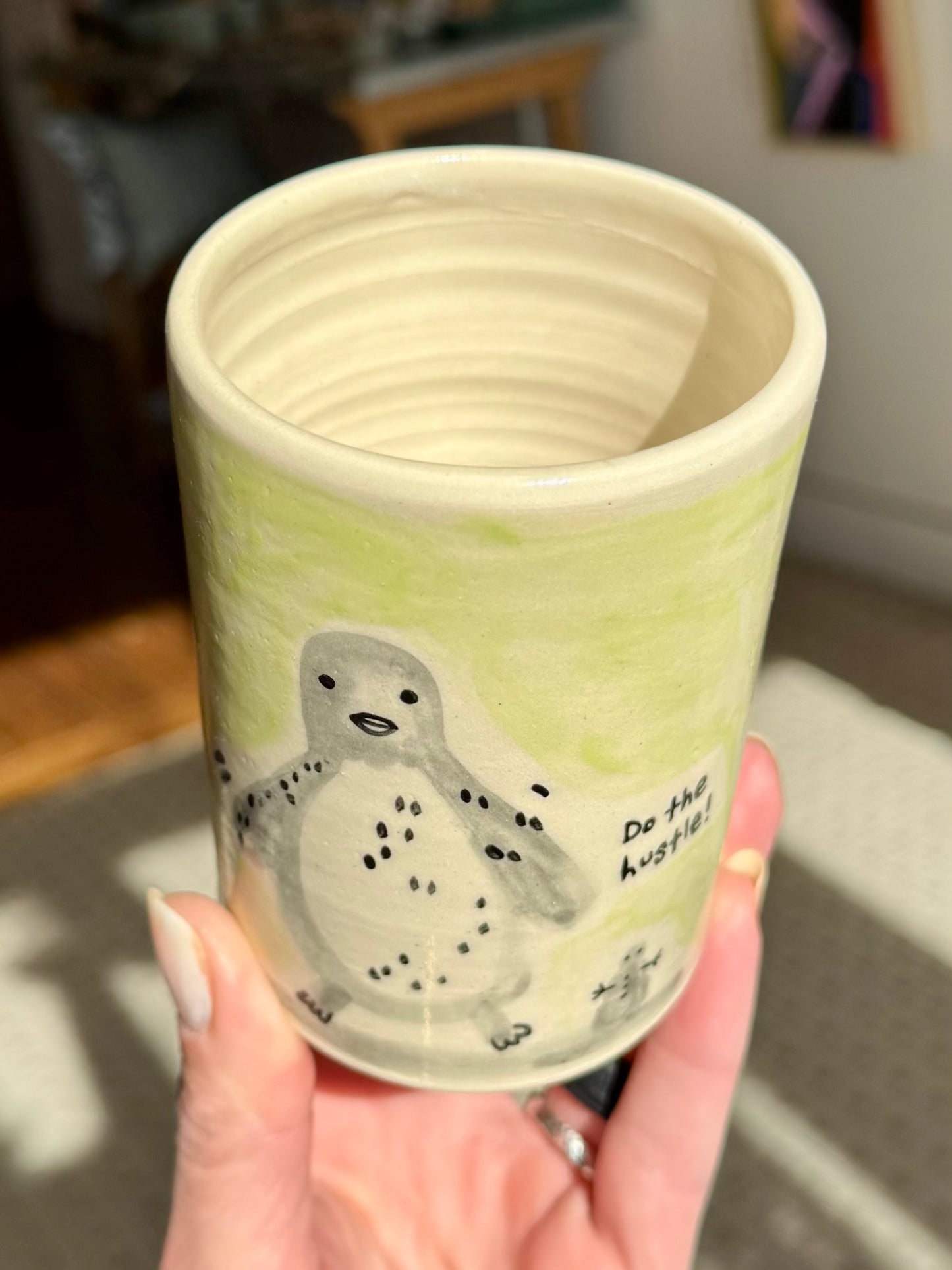 Handleless Mug - Happy Feet