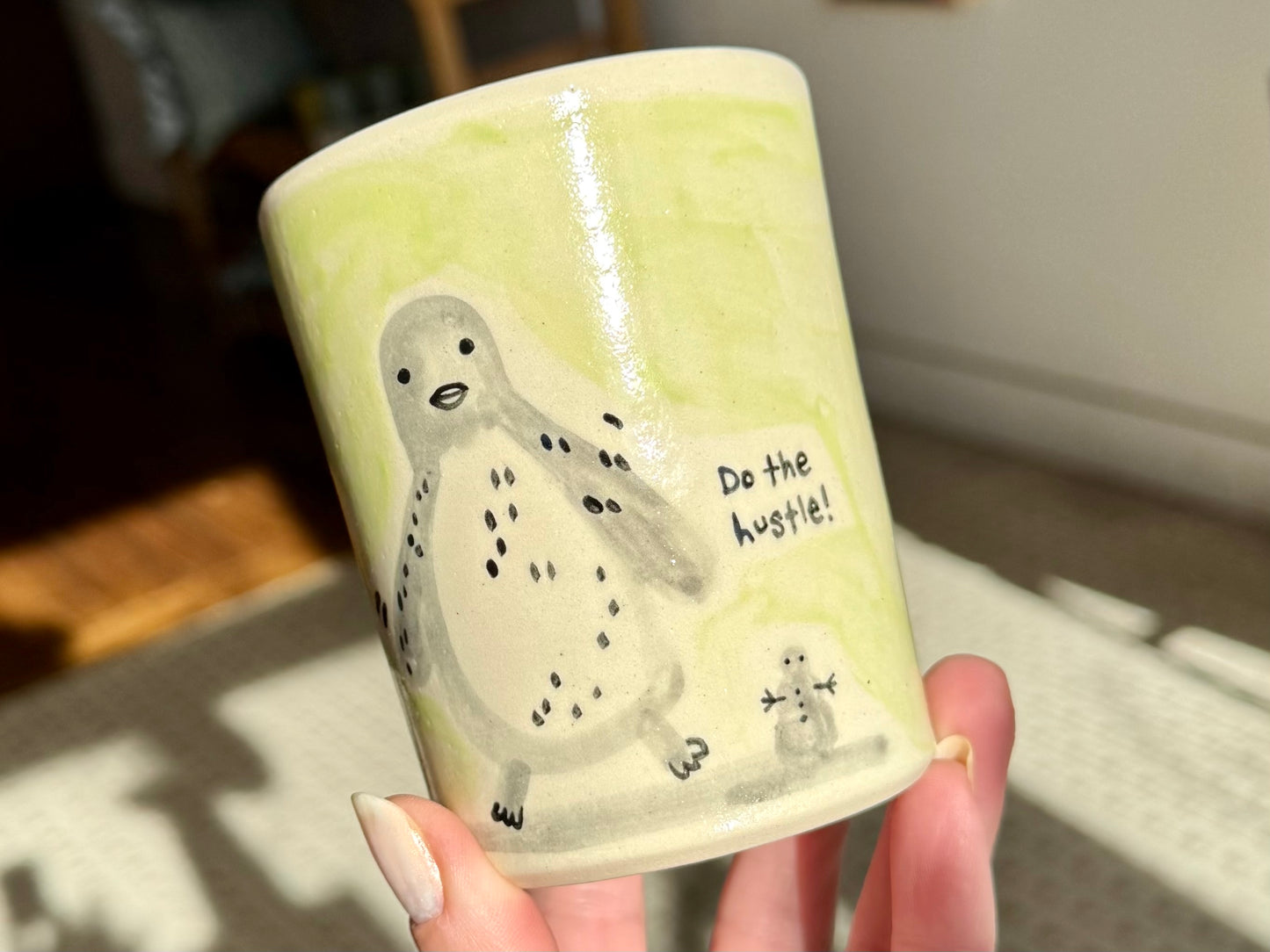 Handleless Mug - Happy Feet