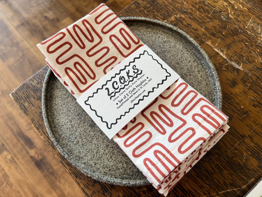 Napkin Set - Clay Labyrinth