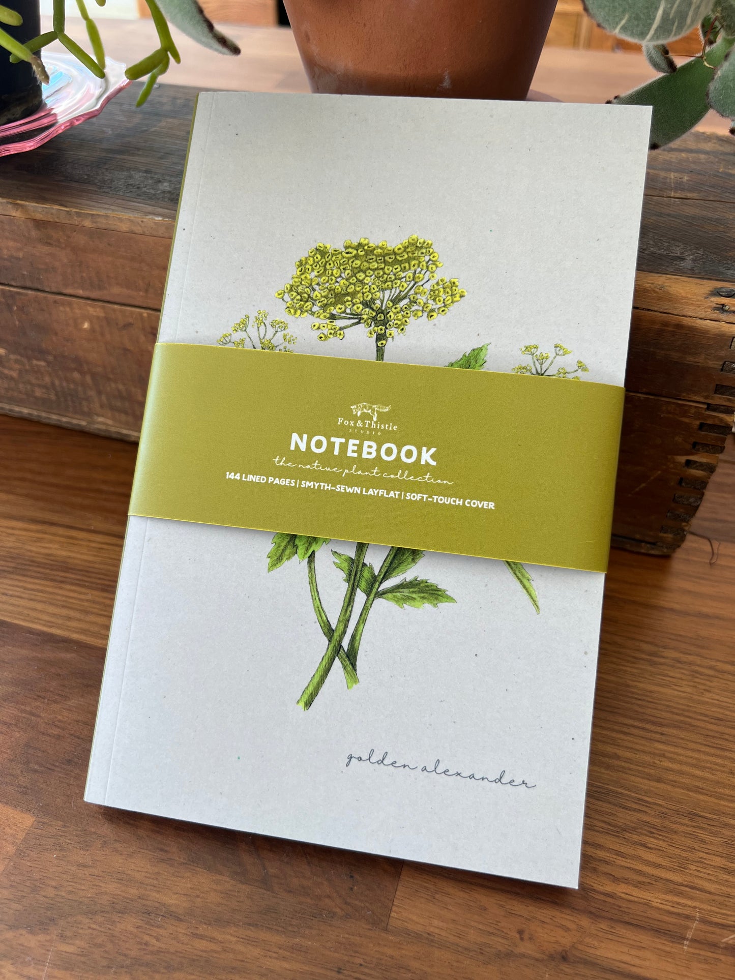 Lined Botanical Notebook
