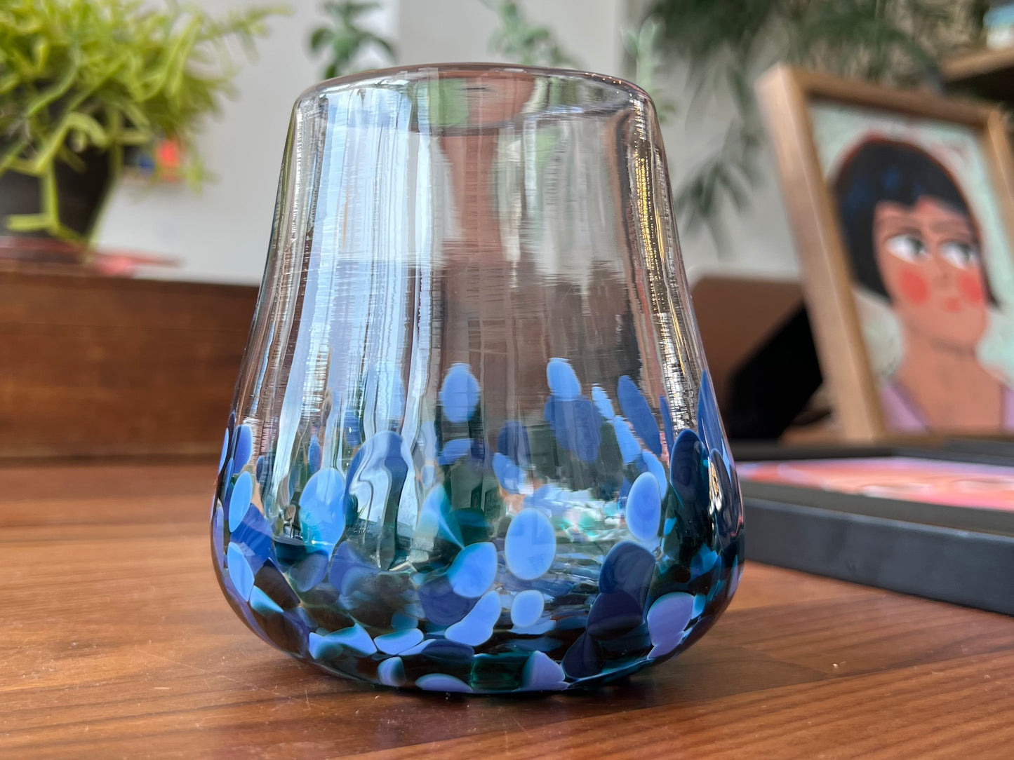 Stemless Wine Glass - Blue