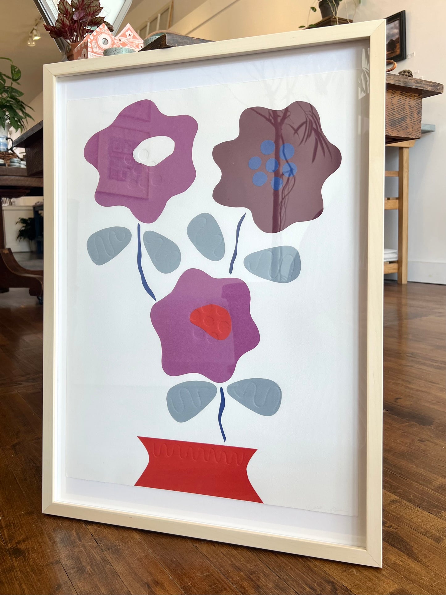 "Flowers Chine Collé" - Original Work