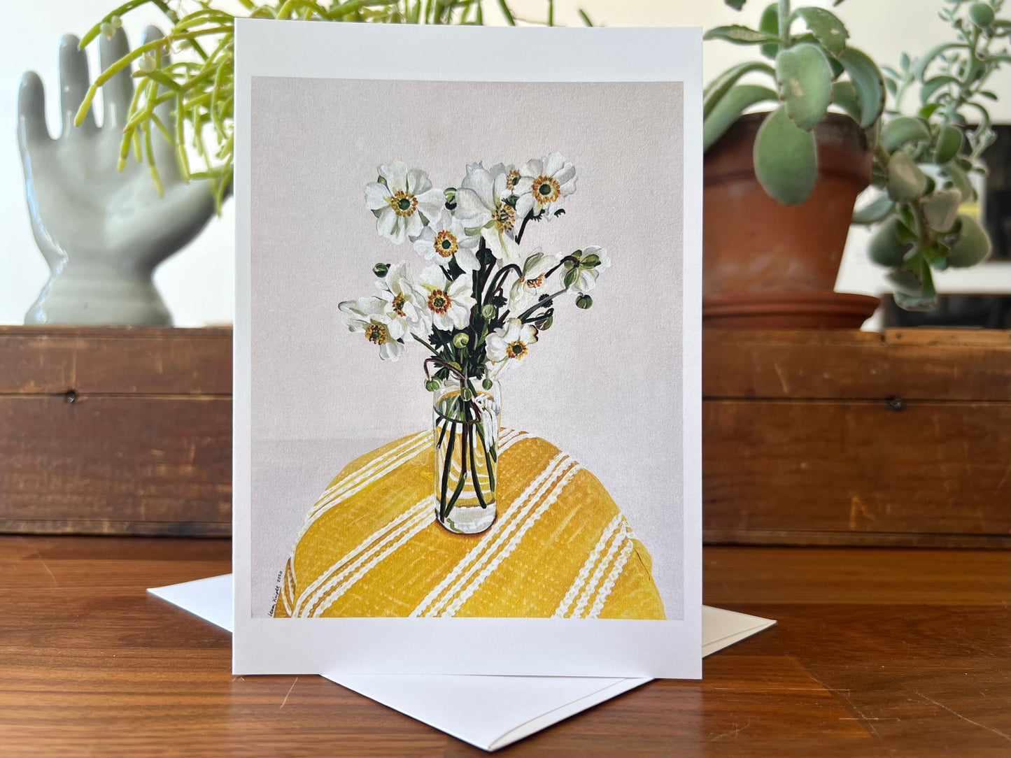 October Anemones Greeting Card