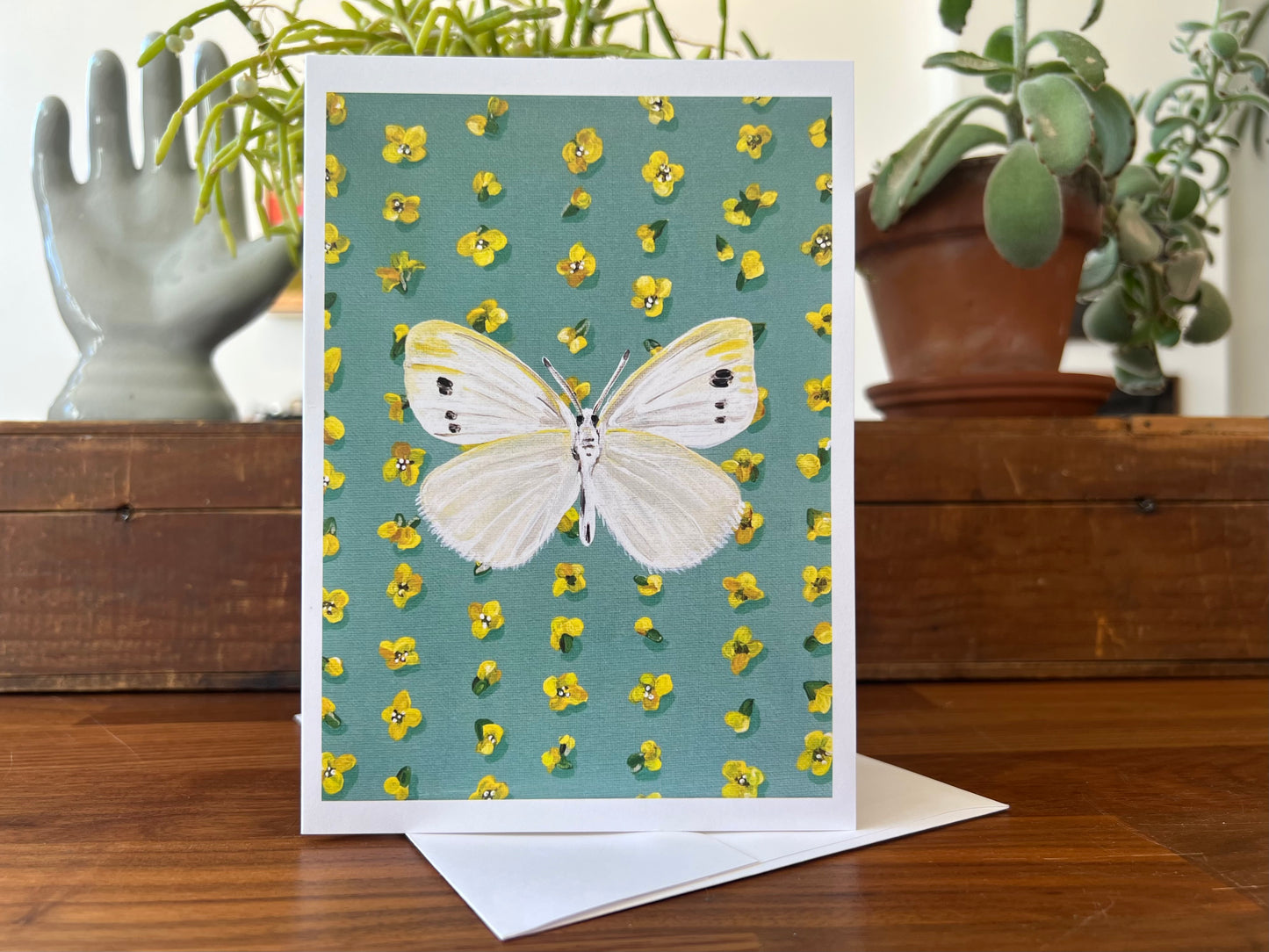 Cabbage Moth Greeting Card