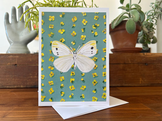 Cabbage Moth Greeting Card