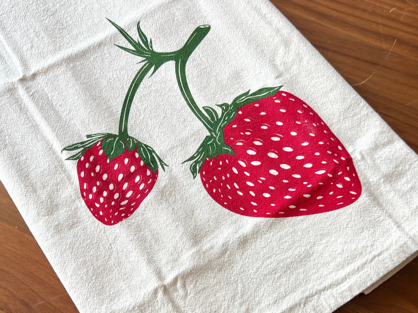 Strawberry Flour Sack Towel