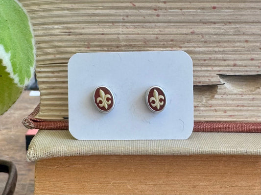Vintage Fleur de Lis Earrings