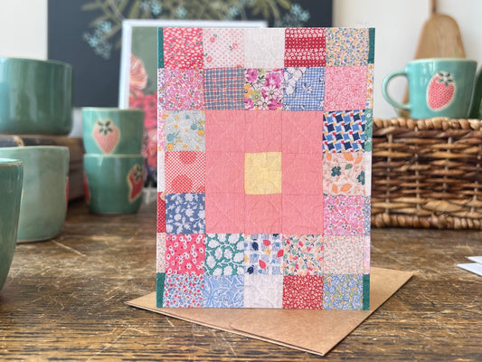 "Quilt Sampler" Greeting Card