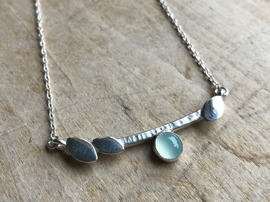 Chalcedony Branch Necklace