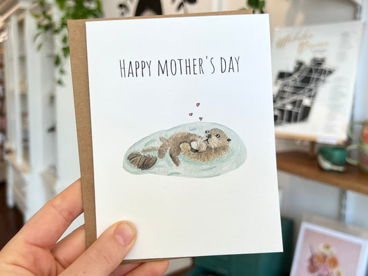 Otter Mother's Day Card