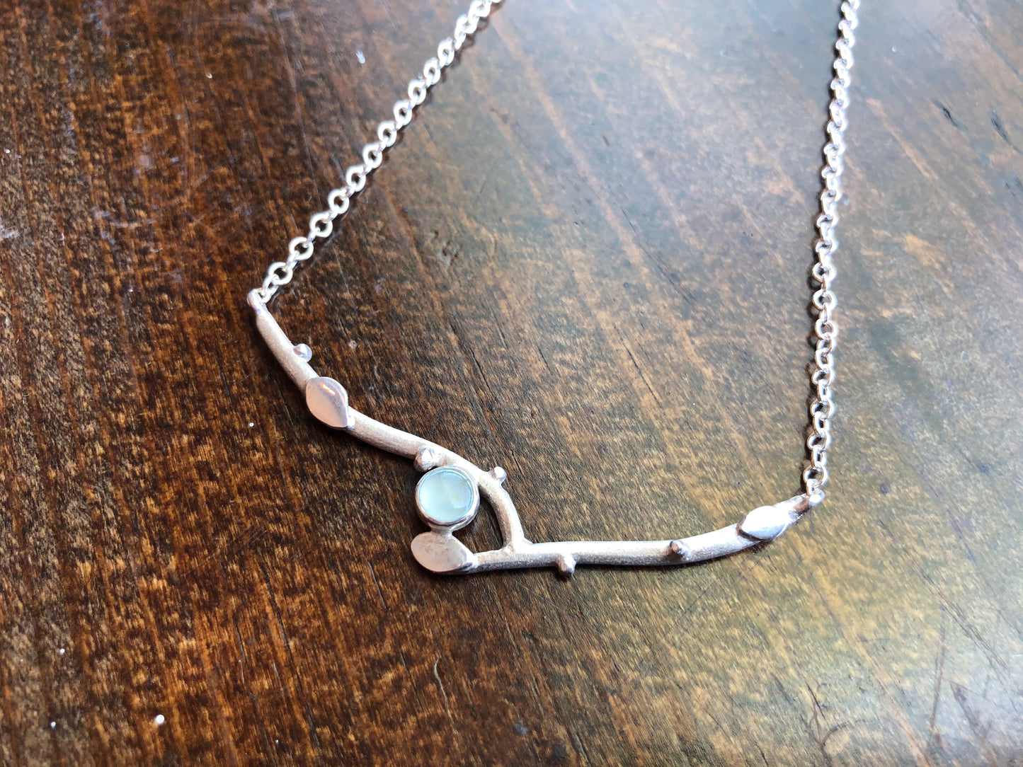 Chalcedony Double Branch Necklace
