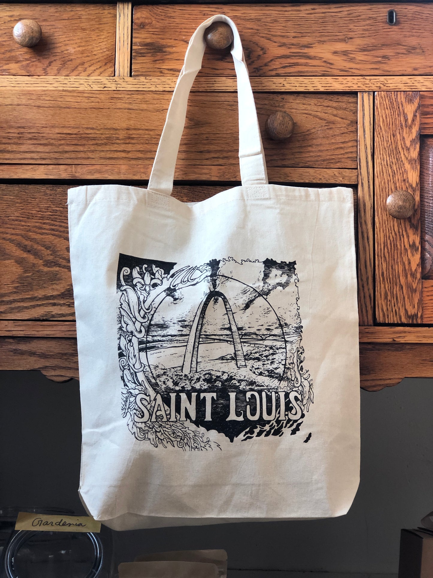 SAINT LOUIS Canvas Tote Bag St Louis Art STL Book Bag St 