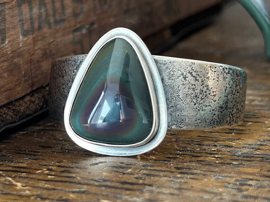 Rainbow Obsidian Cuff