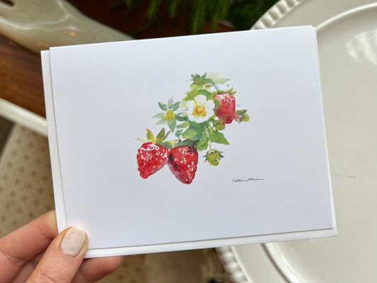 "Summer Strawberries" Greeting Card