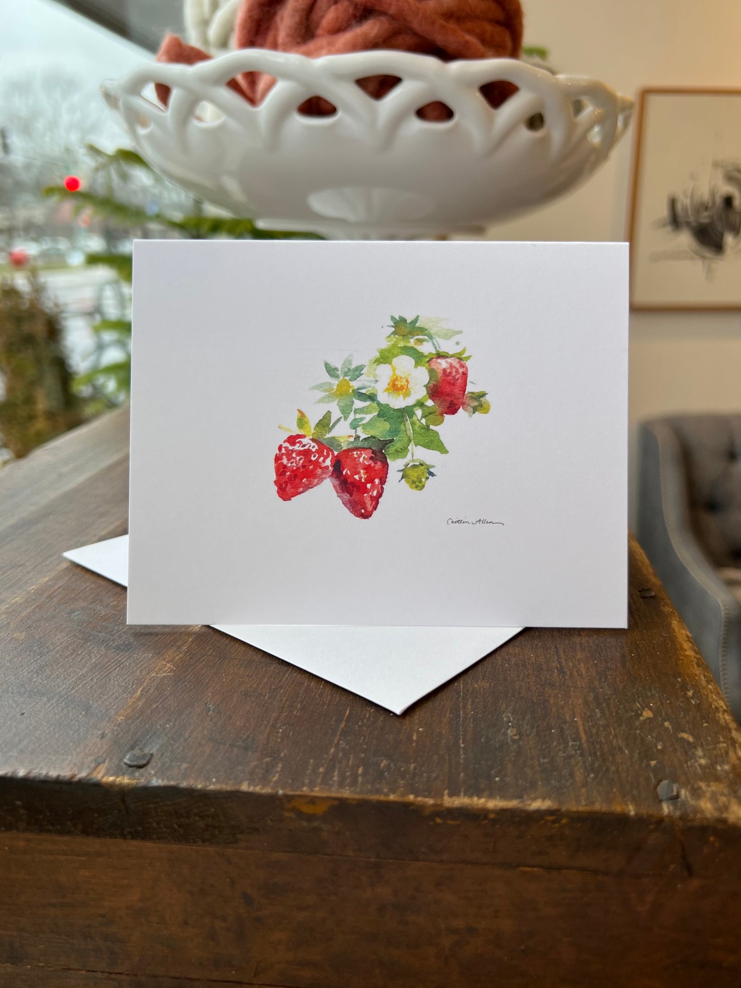"Summer Strawberries" Greeting Card