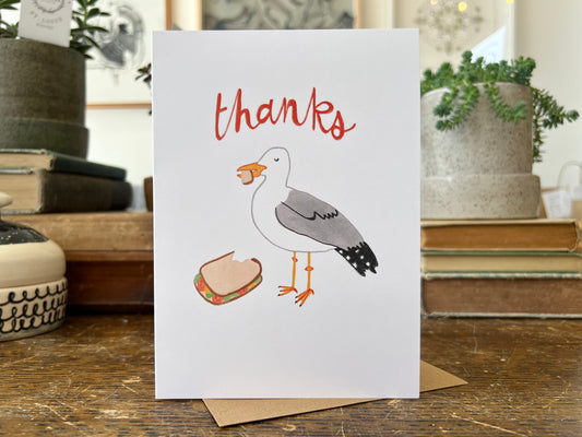 Seagull Thank You Card